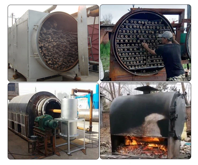 hot sale biomass Horizontal Carbonization Furnace