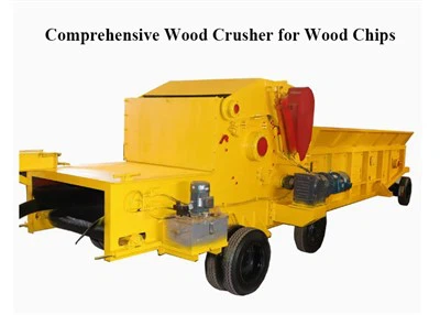 Large Capacity Wood Chipper Machine Tree Branch Shredder Crushing Machine