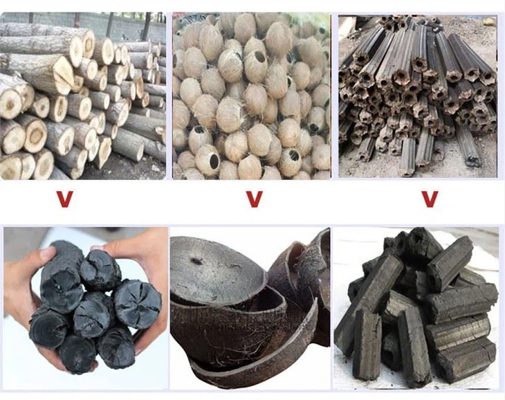 Oxygen-free Bamboo Briquette Horizontal Carbonization Stove
